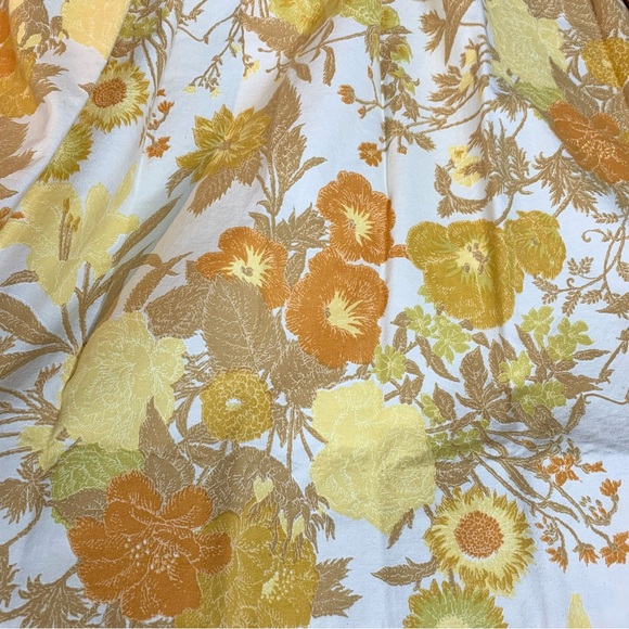 70s Floral Draperies set of 2